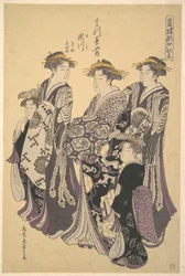 Oiran Segawa fra Matsubaya (Fyrretræshuset)