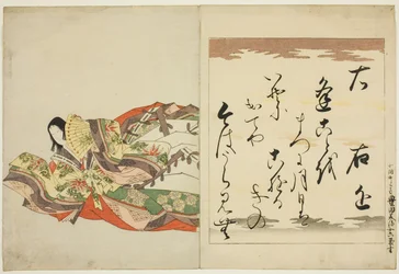 Digterinden Ukon, fra serien The Thirty-six Immortal Women Poets (Nishikizuri onna sanjurokkasen)
