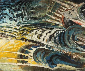 Abstrakti-futuristinen sävellys, n. 1912 (öljy kankaalle)