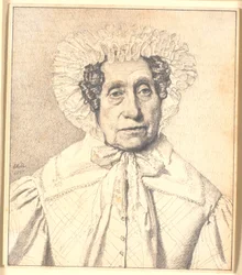 Portræt af Maren Krohn, f. Rasmussen
