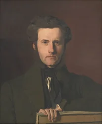 Portræt af den dekorative kunstner G.C. Hilker