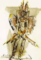 Illustration fra "Amphitryon 38" af Jean Giraudoux