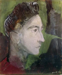 Portræt af Jean Cocteau (1889-1963) 1927 (olie på lærred)