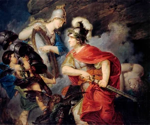 Allegori af Frederik II af Preussen, kendt som den Store (1712-1786) i Persee (begyndelsen af ​​syvårskrigen