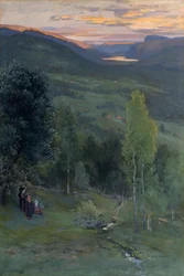 Midsommer, Eggedal (olie på lærred)