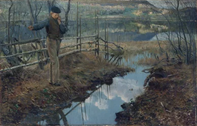 Pilefløjte (olie på lærred)