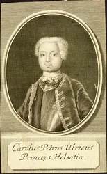 Portræt af hertugen Karl Peter Ulrich af Holstein-Gottorp 1728-1762, 1734.