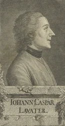 Portræt af digteren og fysiognomen Johann Kaspar Lavater 1741-1801, 1773.