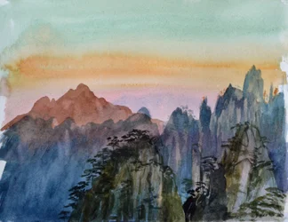 Buddhas Light II, 2015 (akvarel på papir)