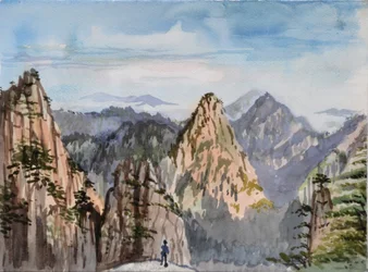 The Great Peak, 2015 (akvarel på papir)