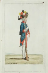 Grenader fra Preobrazhensky Regiment, 1793