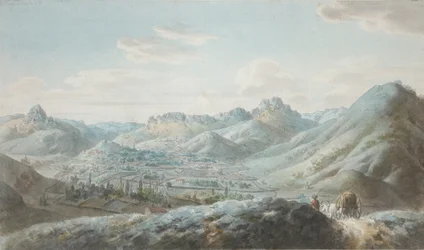 Udsigt over Taraktash-bjergkæden i Krim-bjergene, 1810