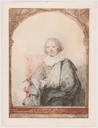 Portræt af en mand i en lænestol, fra Collection d