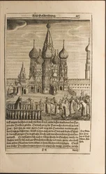 Moskva-illustration fra rejser til den store hertug af Muscovy og kongen af Persien af Adam Olea