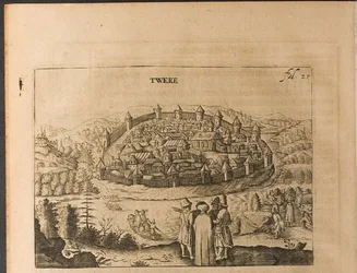 Tver Illustration fra Rejser til den store hertug af Muscovy og kongen af Persien af Adam Oleari