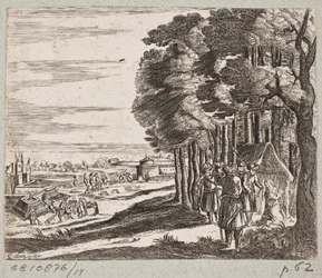 Illustration til Adam Olearius, "Persisk Rosenthal af en genial digter Schich Saadi […]", Slesvig 1660