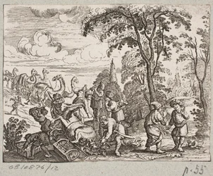 Illustration til Adam Olearius, "Persisk Rosenthal af en genial digter Schich Saadi […]", Slesvig 1660