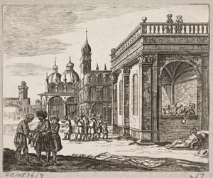 Illustration til Adam Olearius, "Persisk Rosenthal af en genial digter Schich Saadi […]", Slesvig 1660