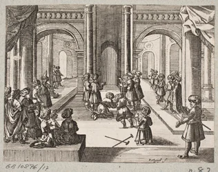 Illustration til Adam Olearius, "Persisk Rosenthal af en genial digter Schich Saadi […]", Slesvig 1660