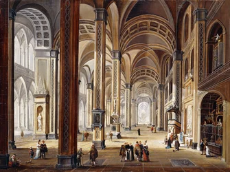 Det indre af en renæssancekatedral,