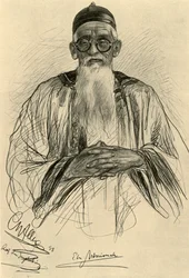 Kinesisk mand med briller, 1898.