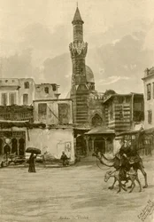 Moske, Boulaq, Cairo, Egypten, 1898.