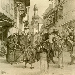 Gade i Kairo, 1898.