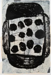 Particle Bounce, 2020 (monotryk, collage og maling på papir)