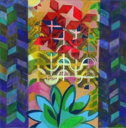 Meditation 14, ca. 2017 (akryl på panel)