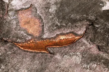 Forvitret mineraloverflade