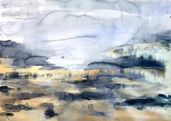 Abstrakt: Golden Horizon