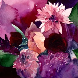 Stemningsfulde blomsterfarver