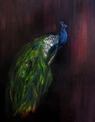 Kongeligt påfugleportræt
