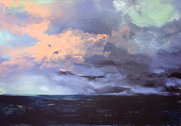 Stormfuld havhimmel