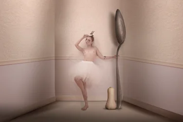 Kæmpe ske-ballerina