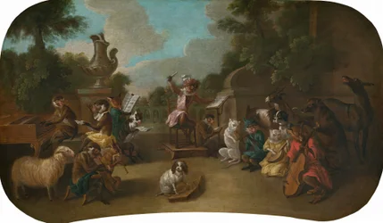 Singerie: Koncerten, ca. 1739.