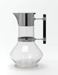 Kande (glas, sølv og teak)