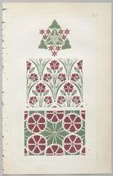 Kunsten at dekorativt design: med et appendiks, der angiver de timer på dagen, hvor blomsterne åbner, udgivet af Day & Son, London, 1862