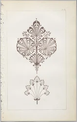 Kunsten at dekorativt design: med et appendiks, der angiver de timer på dagen, hvor blomsterne åbner, udgivet af Day & Son, London, 1862