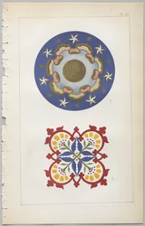 Kunsten at dekorativt design: med et appendiks, der angiver de timer på dagen, hvor blomsterne åbner, udgivet af Day & Son, London, 1862