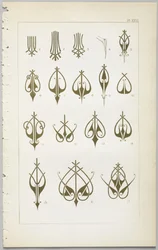 Kunsten at dekorativt design: med et appendiks, der angiver de timer på dagen, hvor blomsterne åbner, udgivet af Day & Son, London, 1862