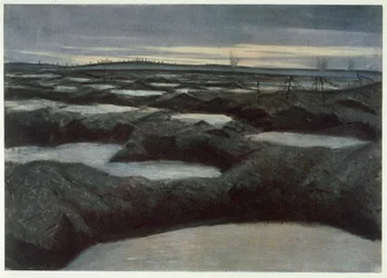 After a Push, fra British Artists at the Front, Continuation of The Western Front, 1918