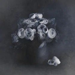 Elegante grå blomster