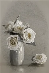 Elegante hvide roser