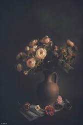 Stemningsfuld blomstervase