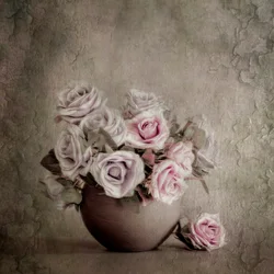 Sart blomsterstilleben