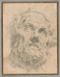 Leder af en gammel mand, muligvis Seneca