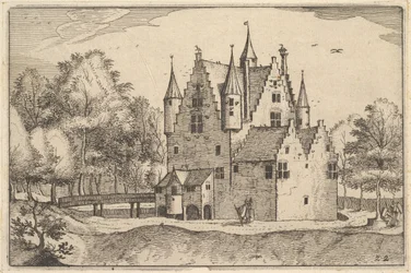 Et slot, tavle 22 fra hertugdømmet Brabant, ca. 1610
