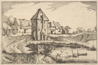 Dammen, plade 9 fra provinsen Brabant, ca. 1610