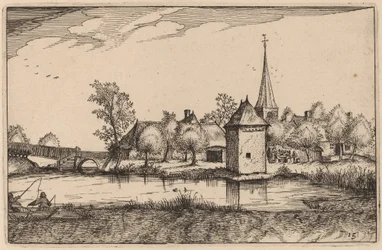 Dam og en landsby